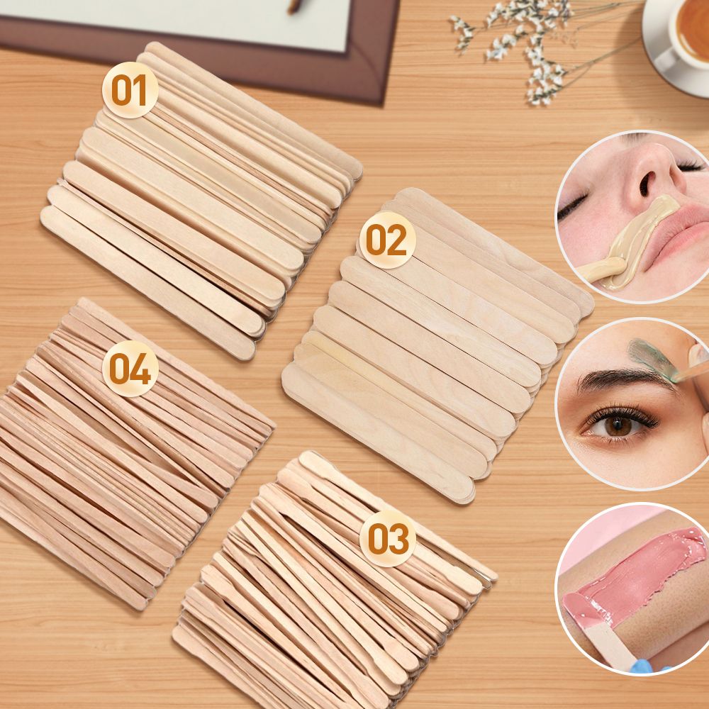 500/200/100Pcs Wooden Hair Rem - đánh giá và giá Hair Wax Stick