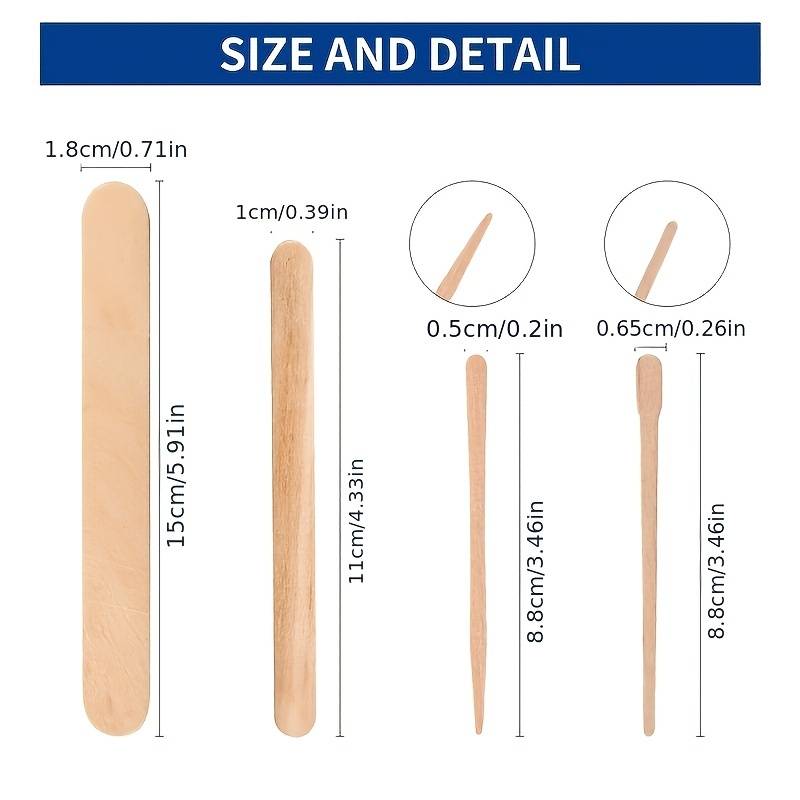 500/200/100Pcs Wooden Hair Rem - đánh giá và giá Hair Wax Stick