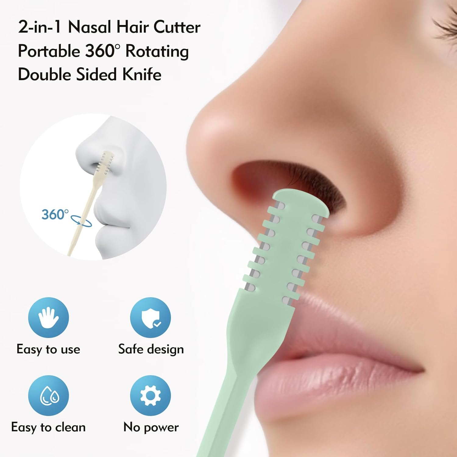 5/20/50Pcs 2-in-1 Nasal Cutter - đánh giá và giá Men'S Grooming Clippers