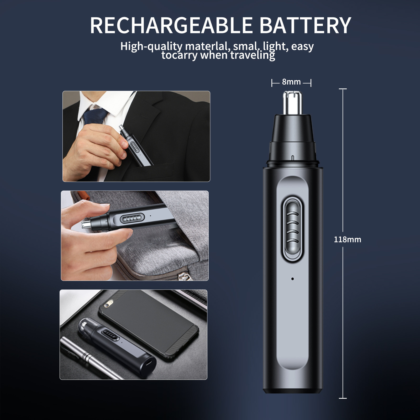 Nose Hair Trimmer for Men Elec - đánh giá và giá Men'S Grooming Clippers