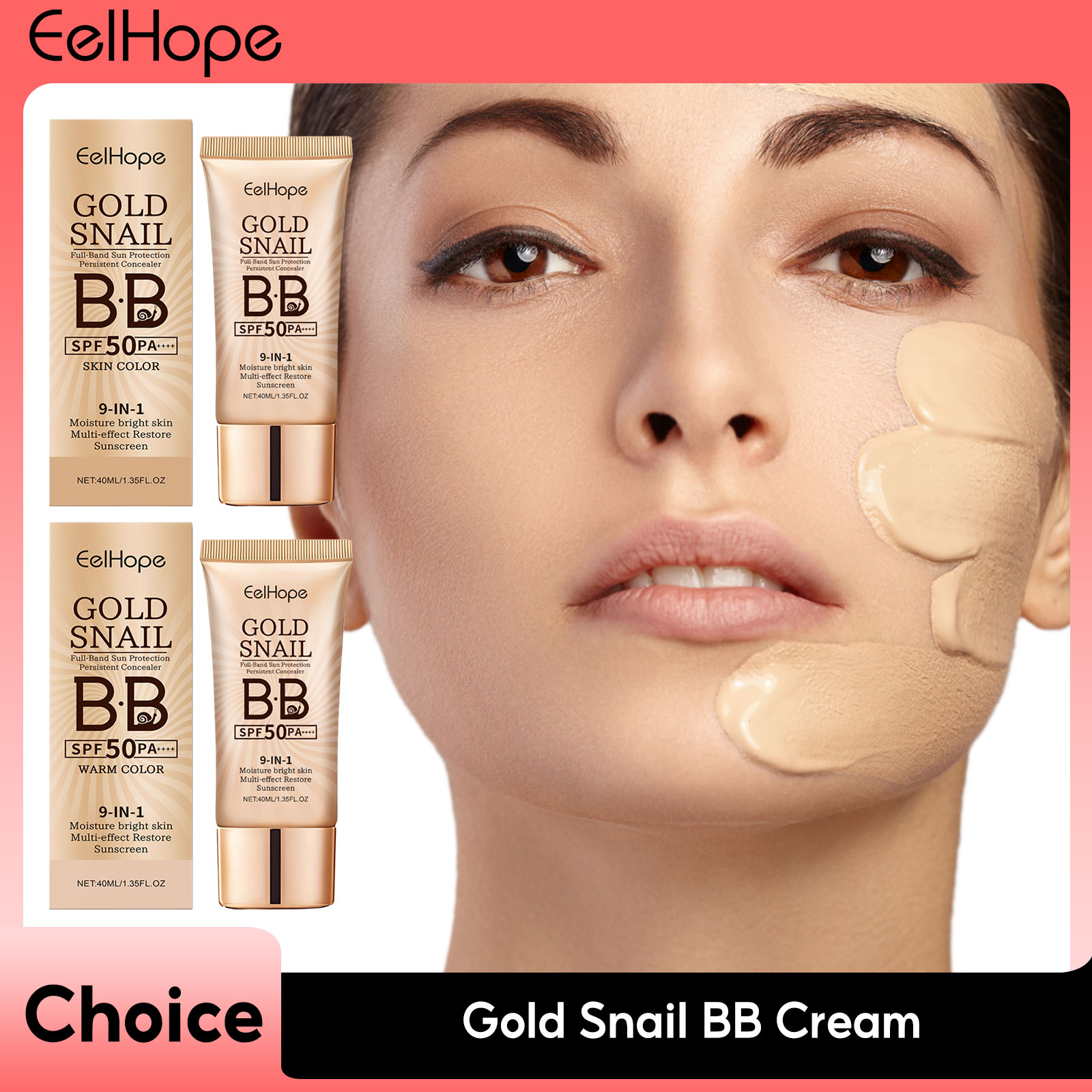 Gold Snail Sunscreen BB Cream  - đánh giá và giá Face Moisturizer Spf