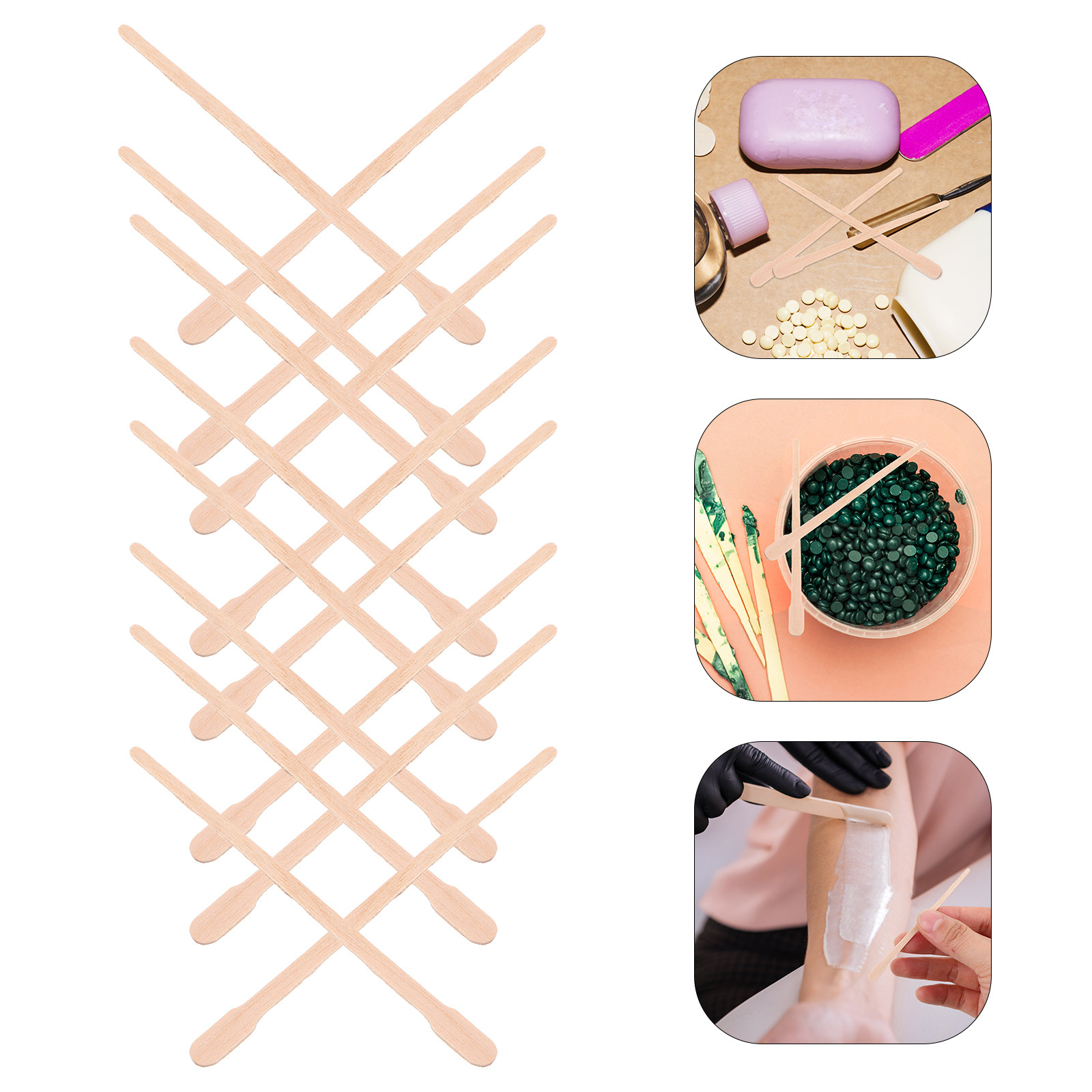 1000Pcs Waxing Wooden Sticks S - đánh giá và giá Hair Wax Stick