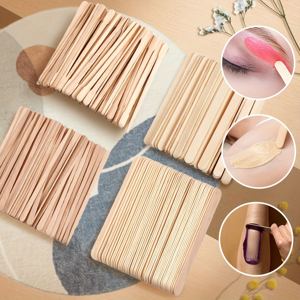 300/500pcs Wooden Wax Sticks M - đánh giá và giá Hair Wax Stick