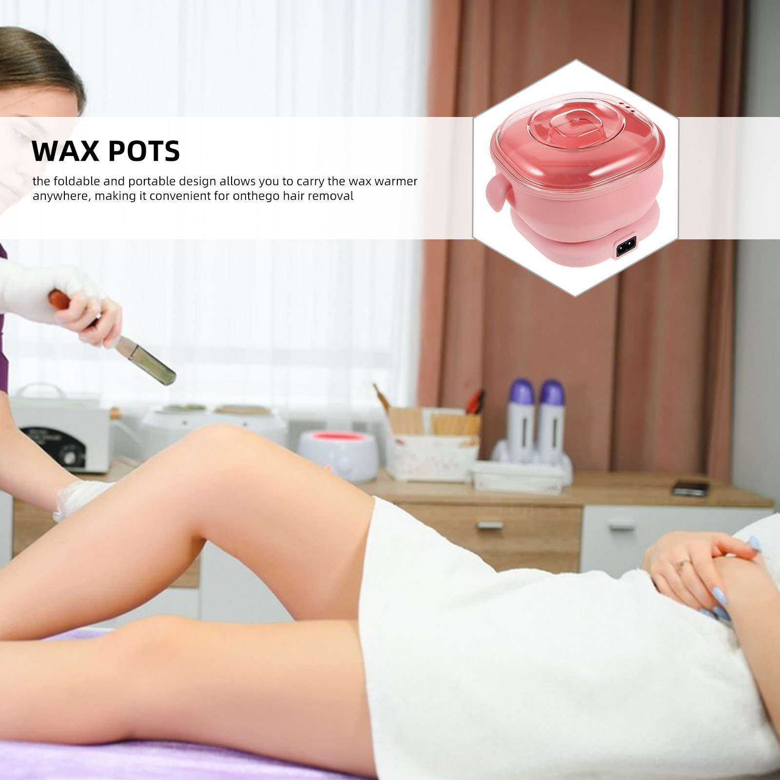 Portable Foldable Wax Warmer S - đánh giá và giá Hair Wax Stick
