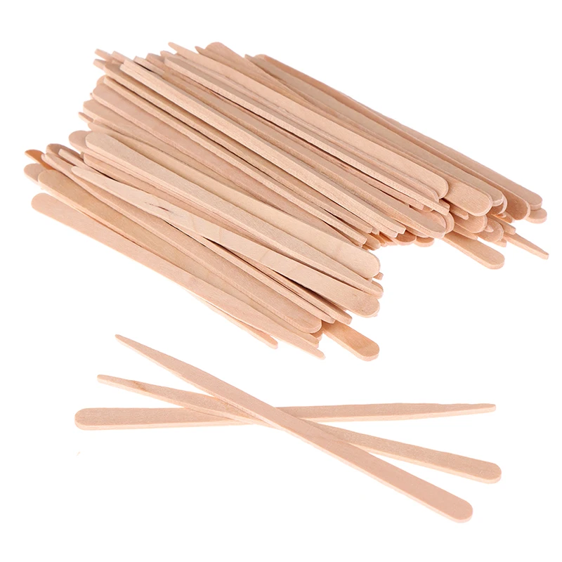 50/100Pcs Wooden Body Hair Rem - đánh giá và giá Hair Wax Stick