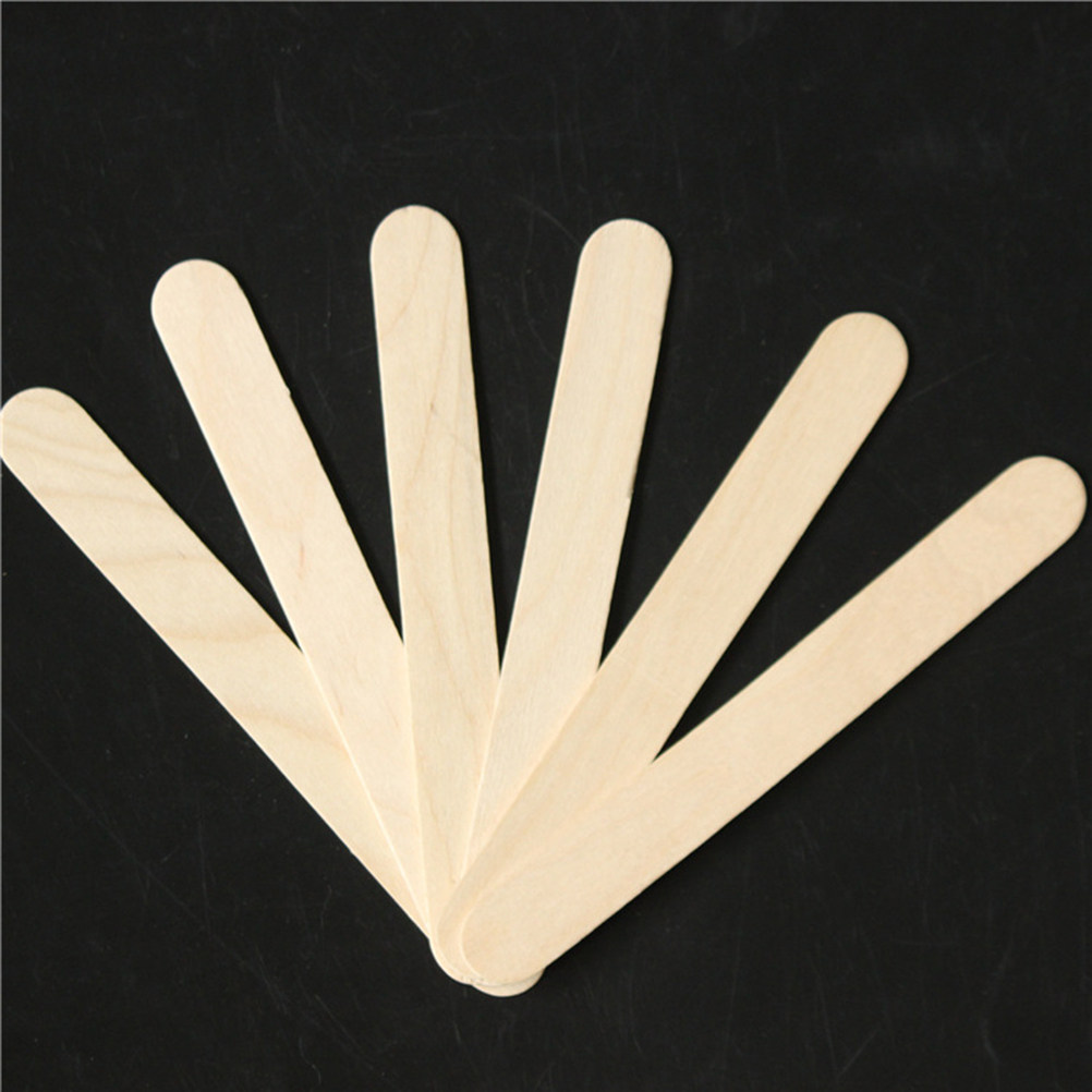 100Pcs Wooden Tongue Depressor - đánh giá và giá Hair Wax Stick