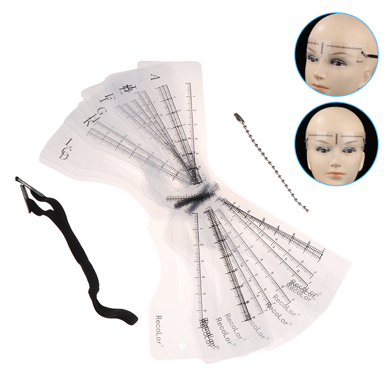 12Pcs Eyebrow Stencil Set Reus - đánh giá và giá Men'S Grooming Eyebrow Shape