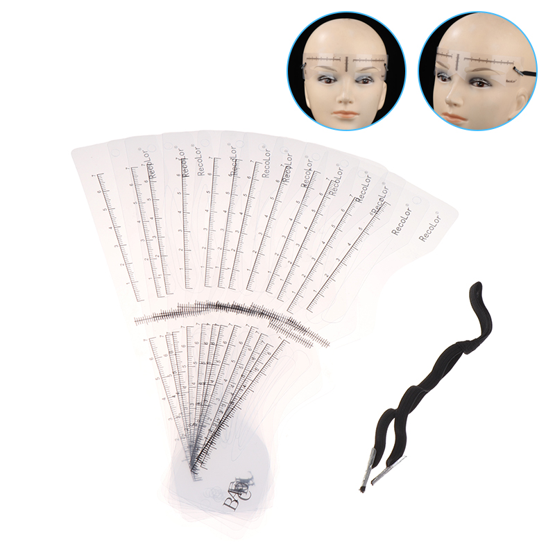 12Pcs Eyebrow Stencil Set Reus - đánh giá và giá Men'S Grooming Eyebrow Shape