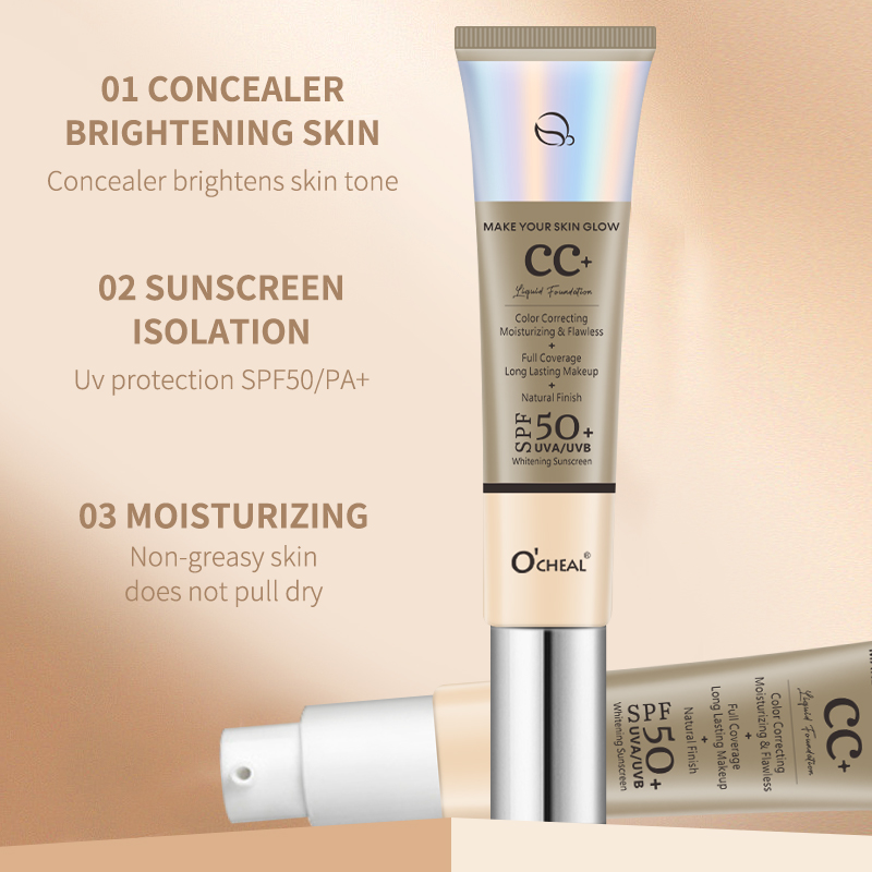 Ocheal 30g CC Cream Foundation - đánh giá và giá Face Moisturizer Spf