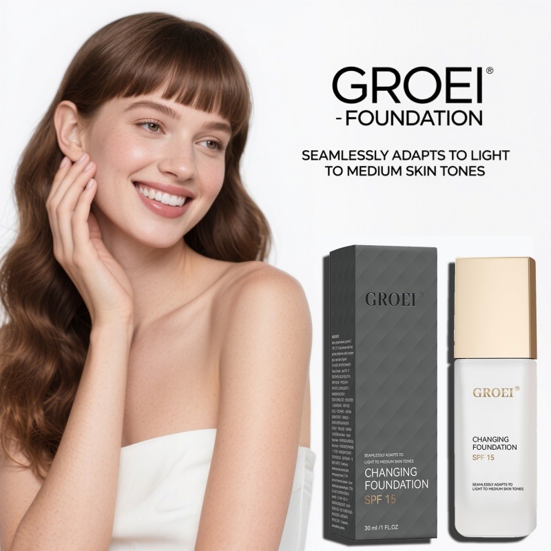 GROEI Changing Foundation SPF  - đánh giá và giá Face Moisturizer Spf