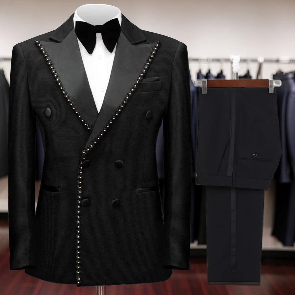 Double Breasted Beaded Formal  - đánh giá và giá Mens Grooming Tools