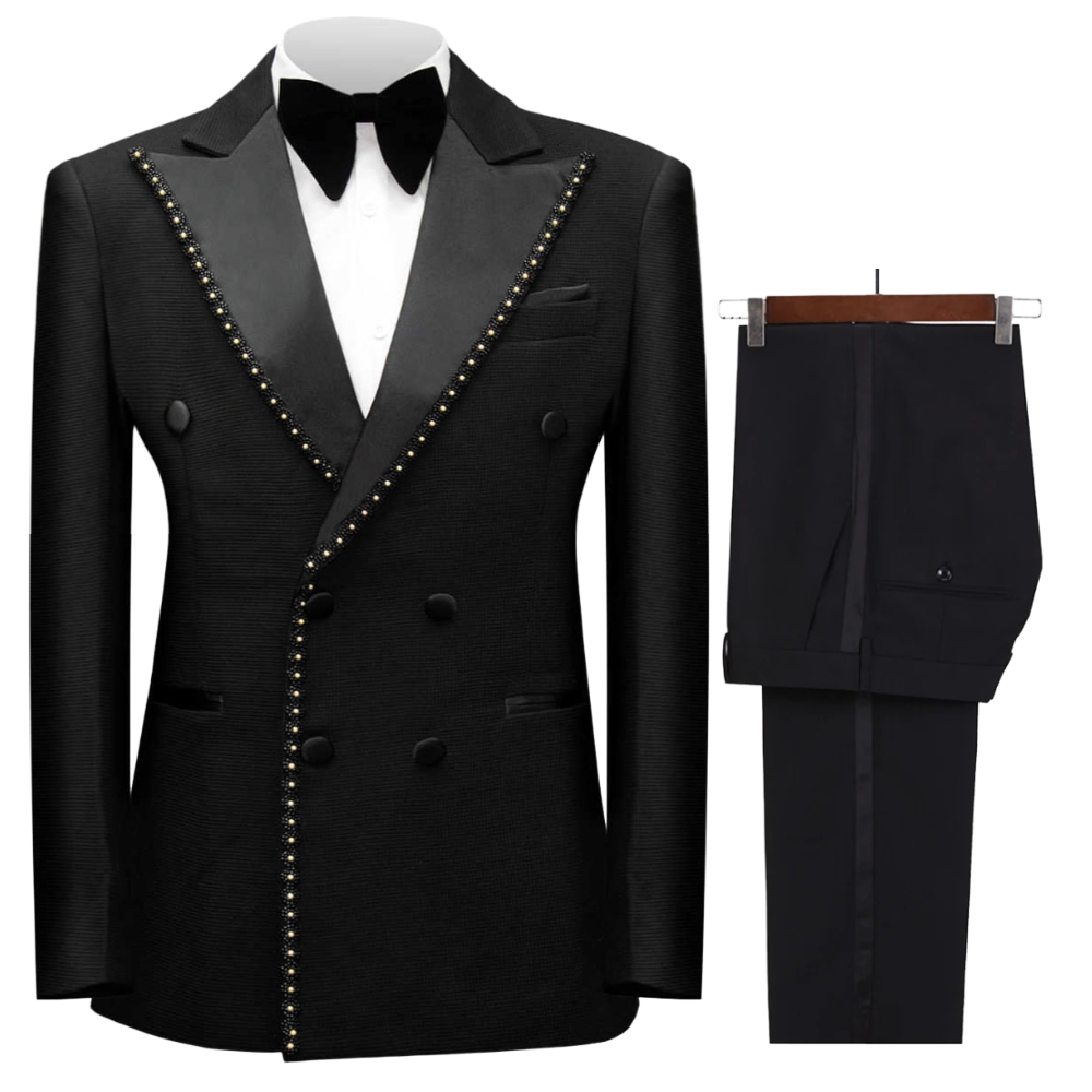 Double Breasted Beaded Formal  - đánh giá và giá Mens Grooming Tools