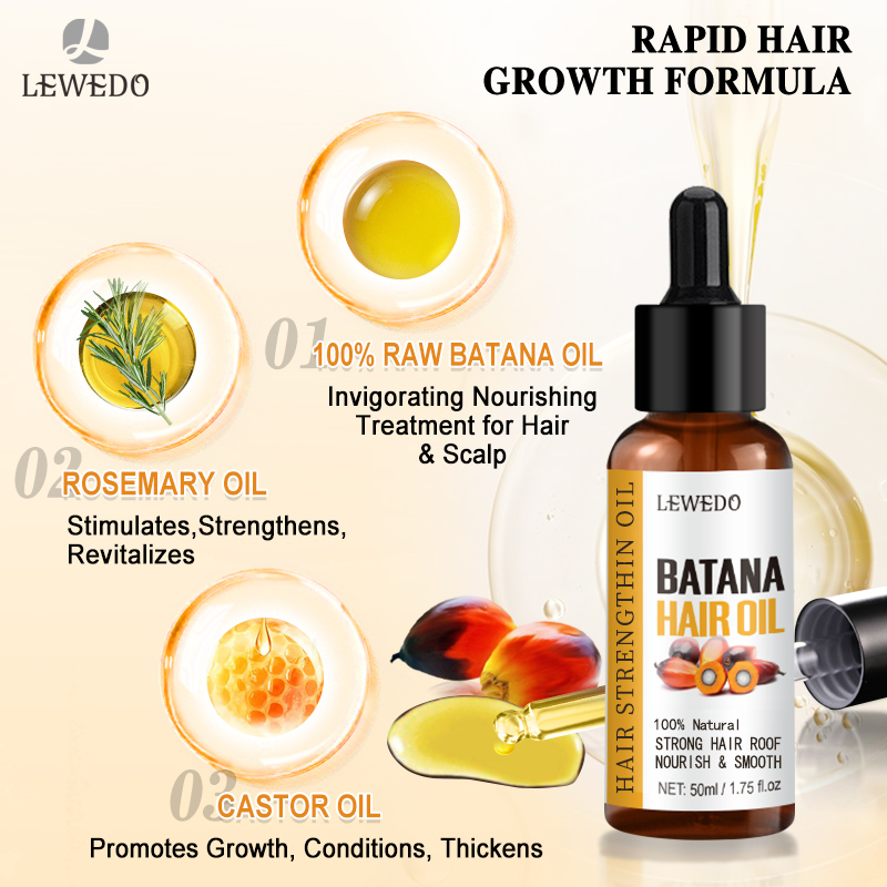 LEWEDO Batana Oil Hair Growth  - đánh giá và giá Beard Oil Growth