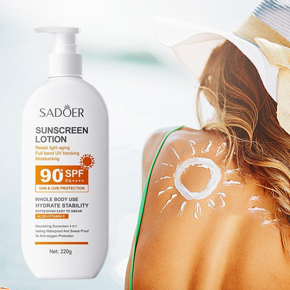 220g Sunscreen Cream SPF 90+ U - đánh giá và giá Face Moisturizer Spf