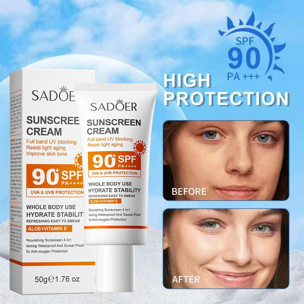 Sadoer Sunscreen Cream With Hi - đánh giá và giá Face Moisturizer Spf