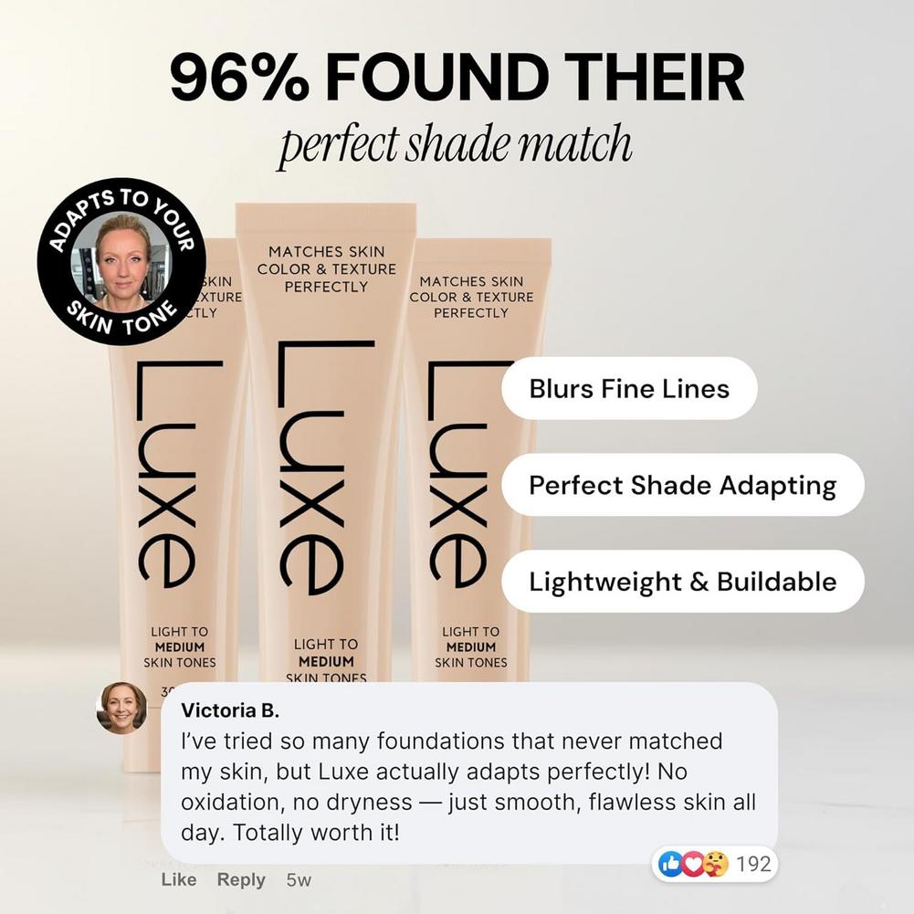 Luxe Color Changing Liquid Fou - đánh giá và giá Face Moisturizer Spf