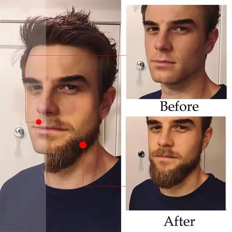 Fast Natural Mature Men Beard  - đánh giá và giá Beard Oil Growth
