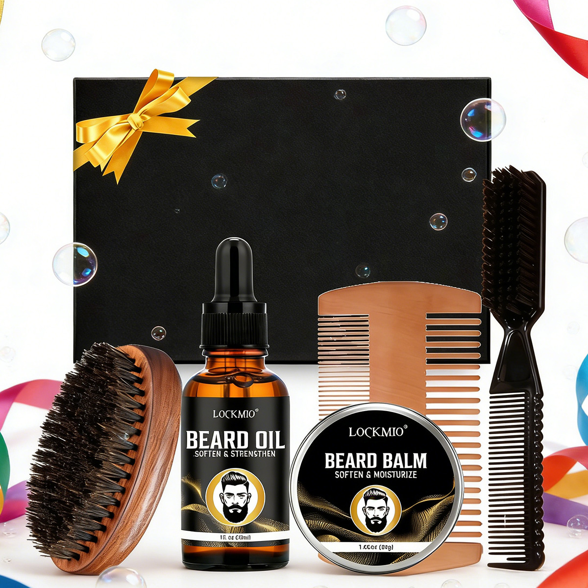 LOCKMIO Beard Care Styling Pro - đánh giá và giá Beard Oil Growth