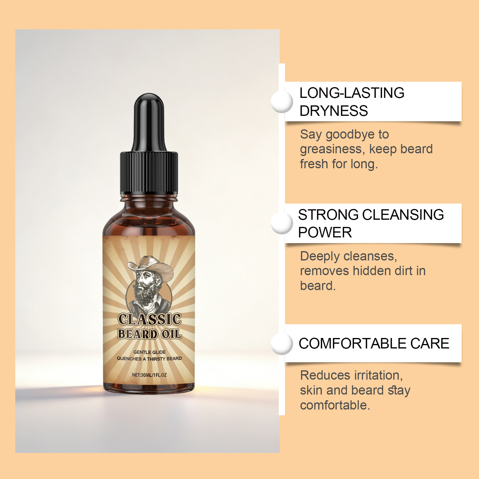 Beard Growth Care Essential Oi - đánh giá và giá Beard Oil Growth