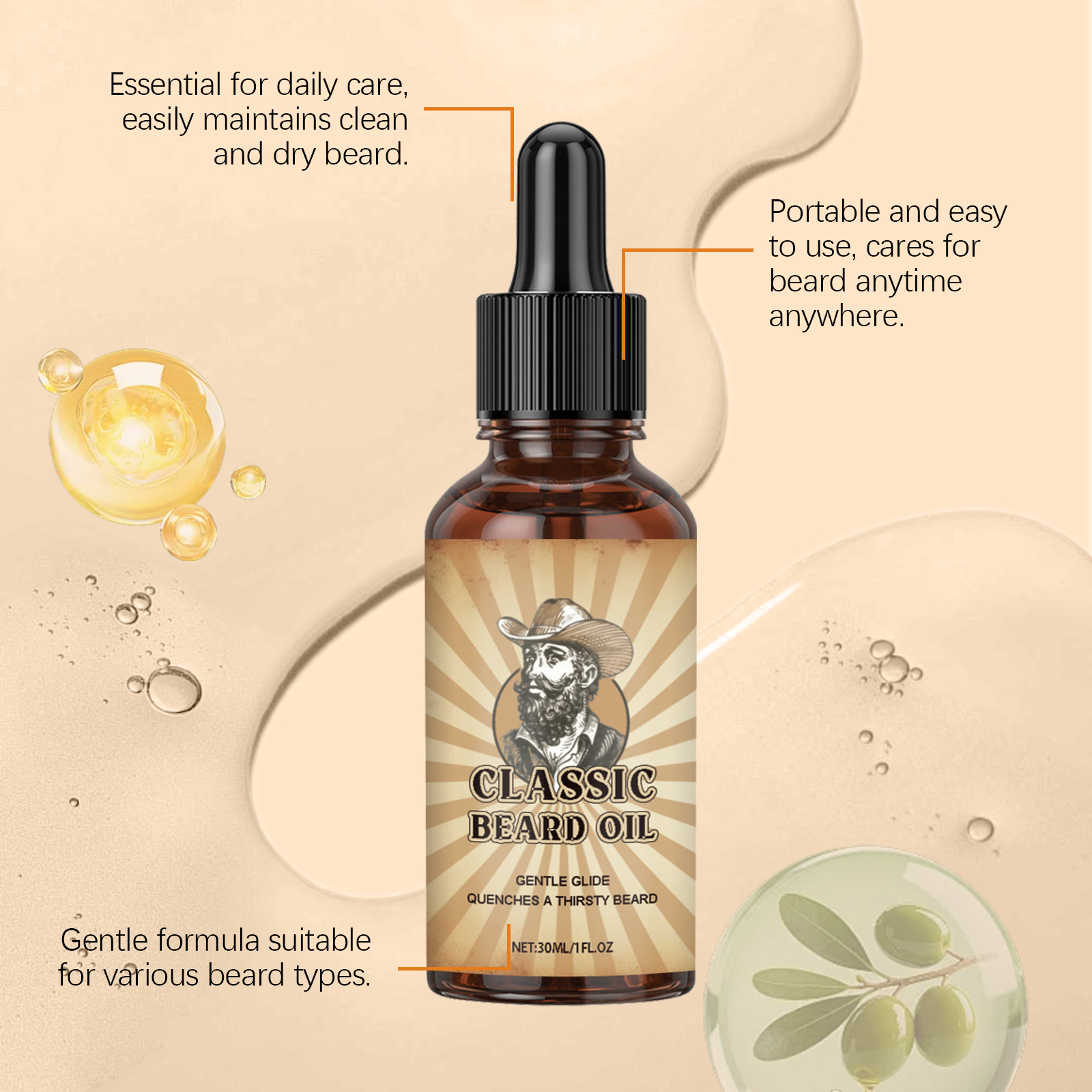 Beard Growth Care Essential Oi - đánh giá và giá Beard Oil Growth